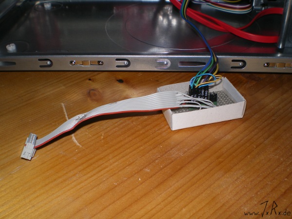 Platine angeschlossen